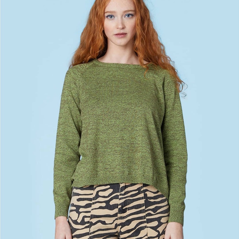 BOGO! Gorman Cotton Pullover Sweater Crewneck Heather Green Size 4 / Small